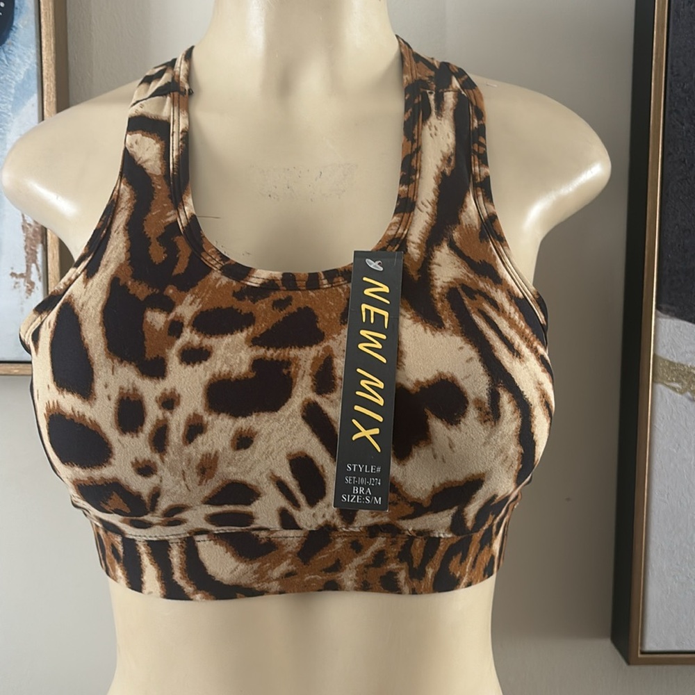 BUTTERY SMOOTH PREDATOR LEOPARD LEGGINGS AND BRA SET size S/M - Picture 5 of 10
